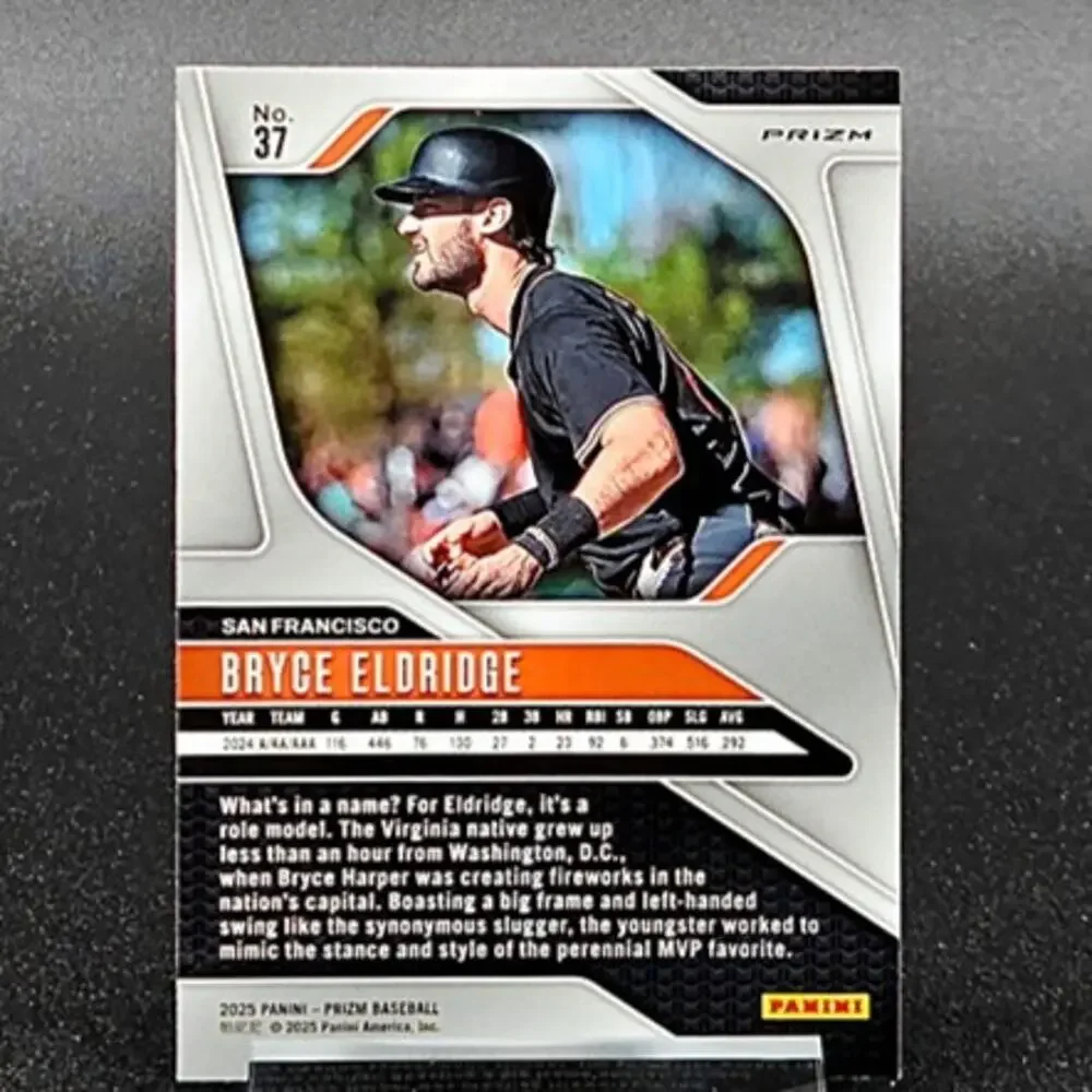 Bryce Eldridge Holo Rockets Cracked Ice Prizm San Francisco Giants Top Prospect